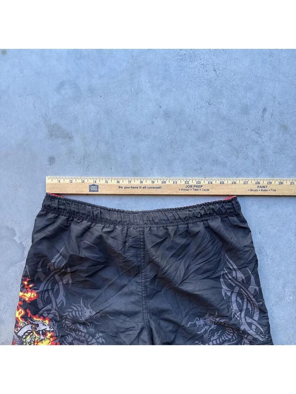 y2k maui and sons swimwear dragon board shorts